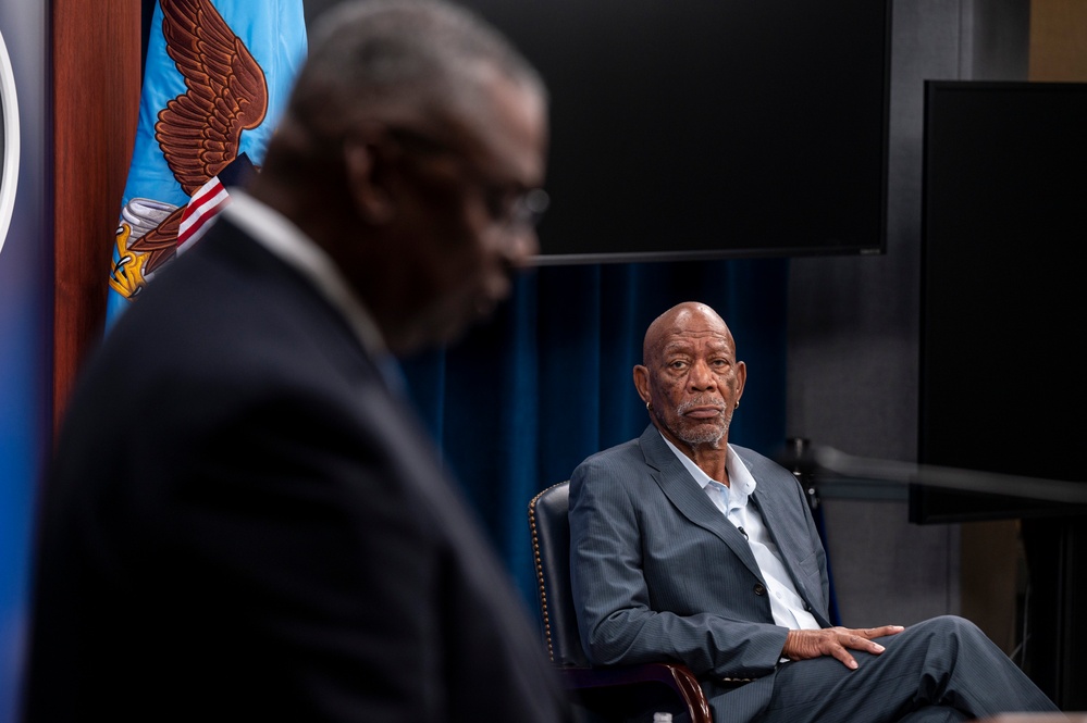 SD Hosts Morgan Freeman at the Pentagon