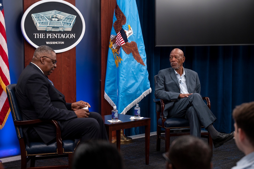 SD Hosts Morgan Freeman at the Pentagon