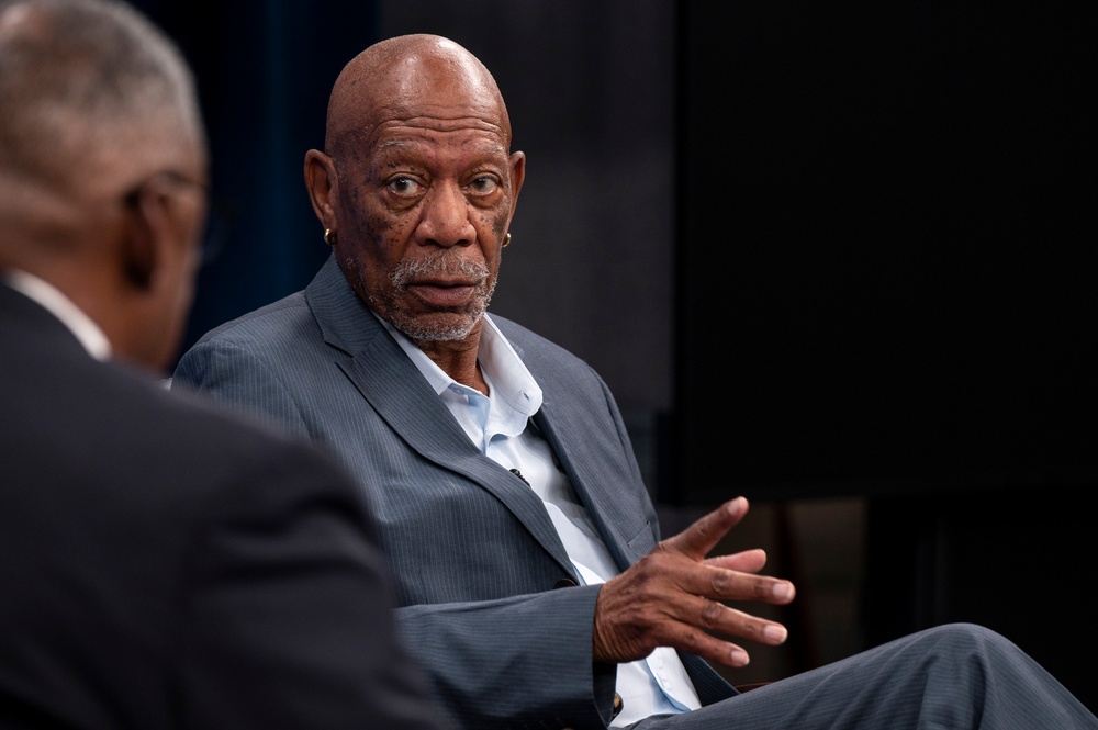 SD Hosts Morgan Freeman at the Pentagon