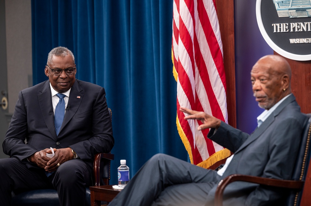 SD Hosts Morgan Freeman at the Pentagon