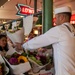 USS Barry Sailors visit Pike Place Market during Seattle Fleet Week