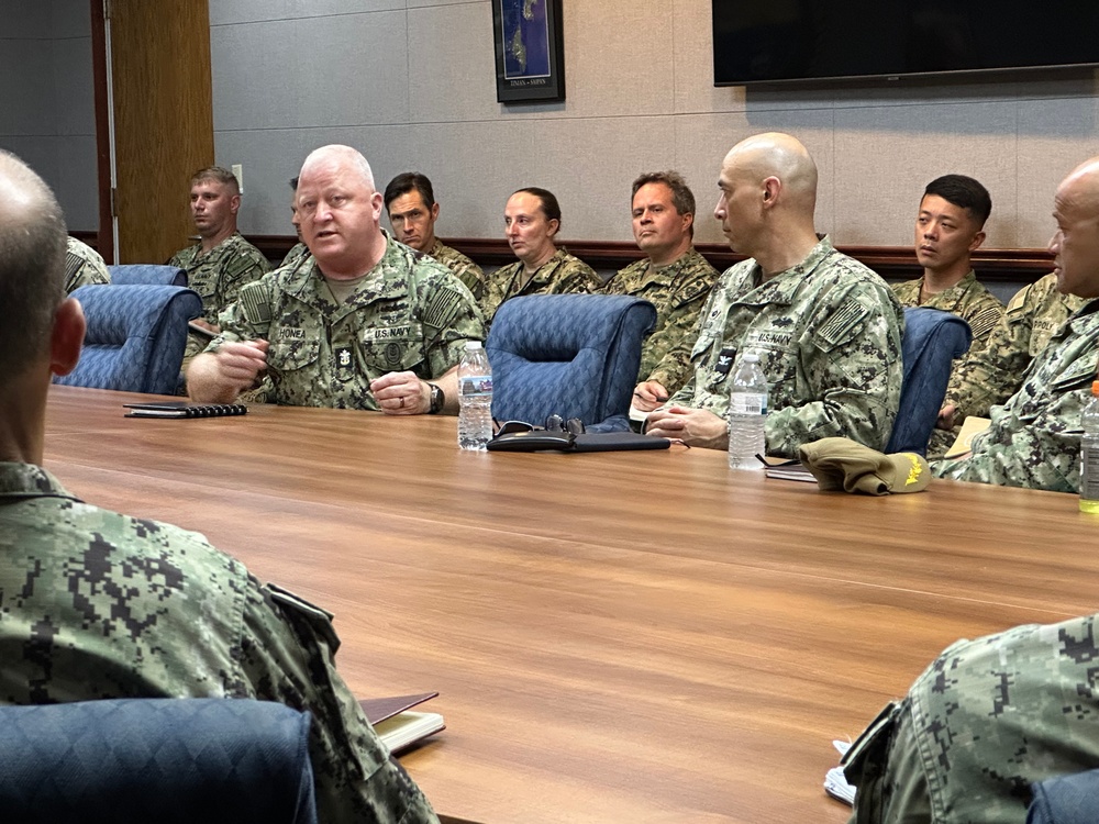 MCPON Honea Visits Naval Base Guam