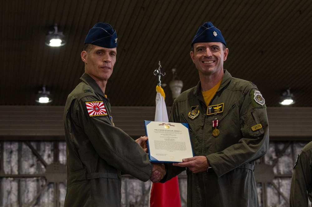 The 14th Fighter Squadron Change of Command Ceremony