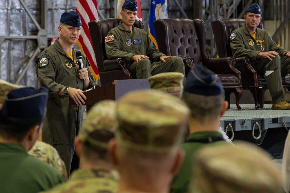 The 14th Fighter Squadron Change of Command Ceremony