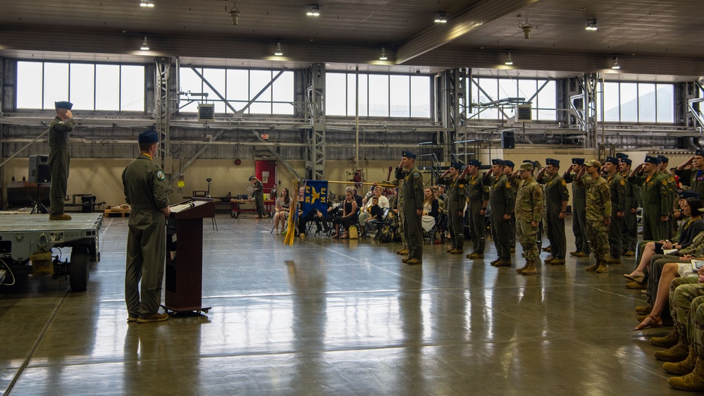 The 14th Fighter Squadron Change of Command Ceremony