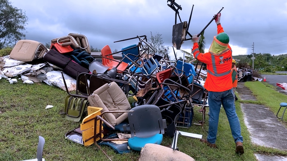 Public school Mawar related debris removal complete on Guam