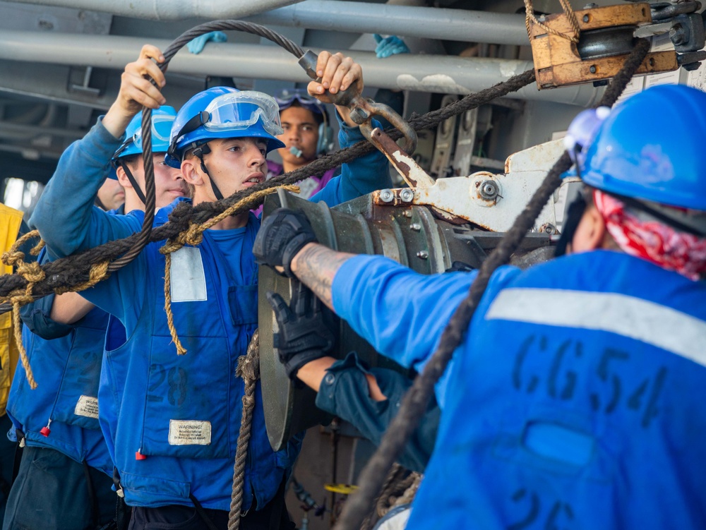 SN Bilbro Secures a Span Wire