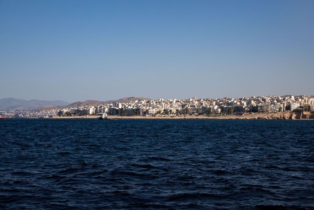 Gerald R. Ford Arrives in Piraeus