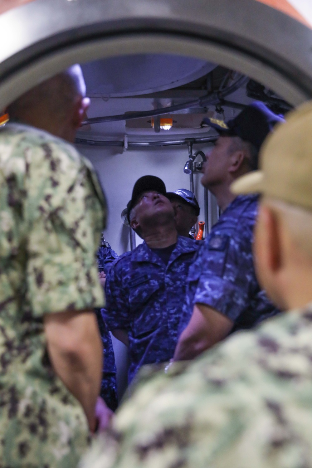 JMSDF Fleet Submarince Force tours USS Michigan at CFAY
