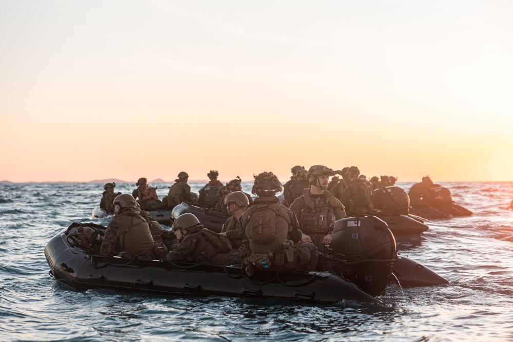 Golf Company Conducts Boat Raid at Stanage Bay during Talisman Sabre 23