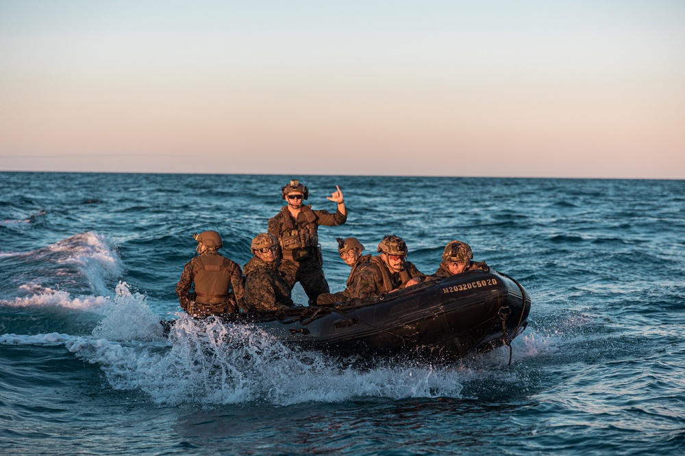 Golf Company Conducts Boat Raid at Stanage Bay during Talisman Sabre 23