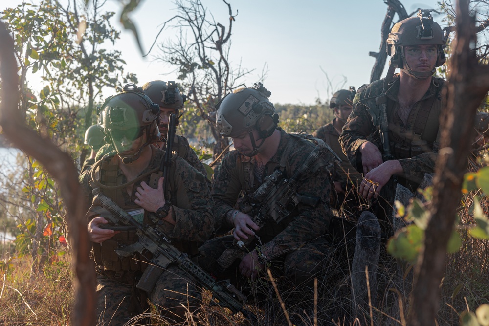 Golf Company Conducts Boat Raid at Stanage Bay during Talisman Sabre 23