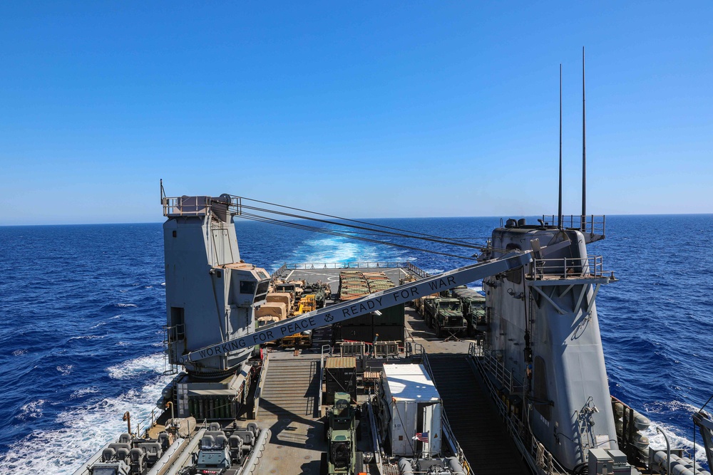 USS Carter Hall Transits the Mediterranean Sea