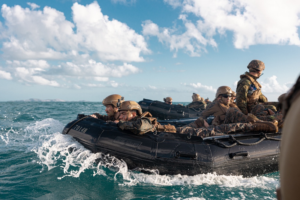 G Co. Conducts Amphibious Assault with the 1st ARDR during Talisman Sabre 23