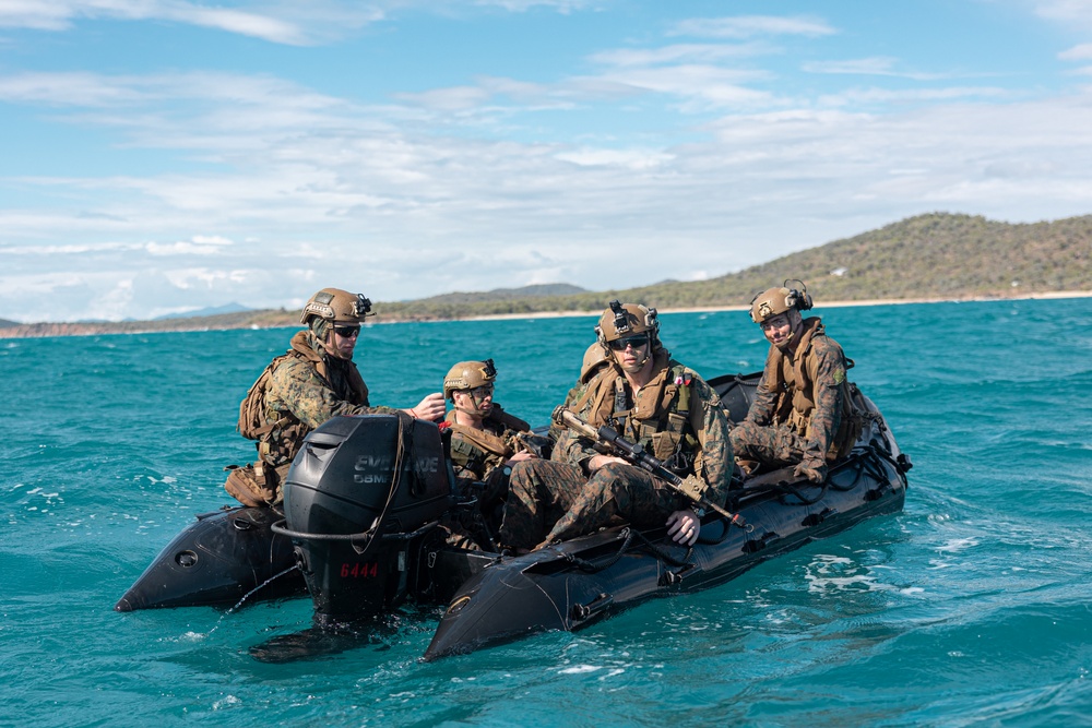 G Co. Conducts Amphibious Assault with the 1st ARDR during Talisman Sabre 23