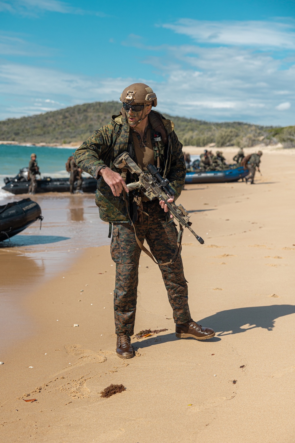 G Co. Conducts Amphibious Assault with the 1st ARDR during Talisman Sabre 23