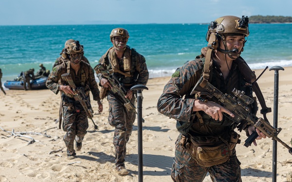 G Co. Conducts Amphibious Assault with the 1st ARDR during Talisman Sabre 23