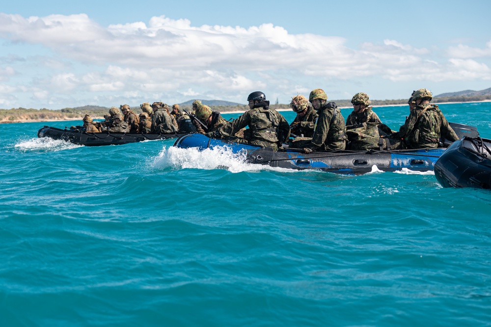 G Co. Conducts Amphibious Assault with the 1st ARDR during Talisman Sabre 23