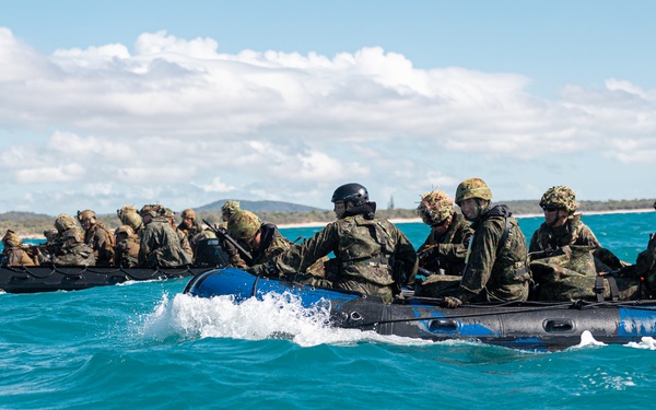 G Co. Conducts Amphibious Assault with the 1st ARDR during Talisman Sabre 23