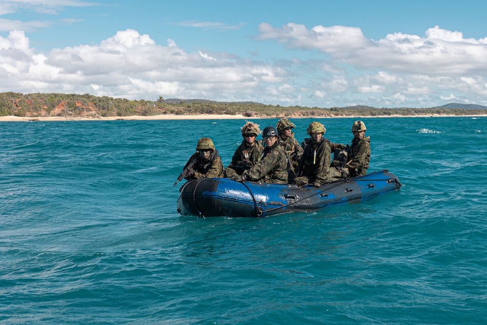 G Co. Conducts Amphibious Assault with the 1st ARDR during Talisman Sabre 23