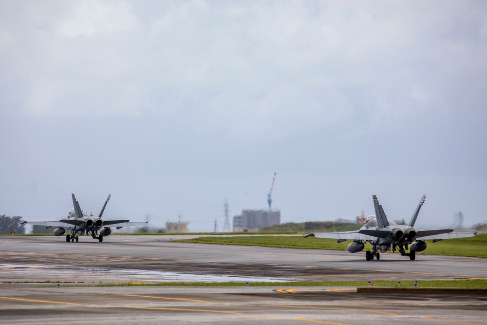 Topping Off; VMFA-115 conducts hot pit refueling at MCAS Futenma