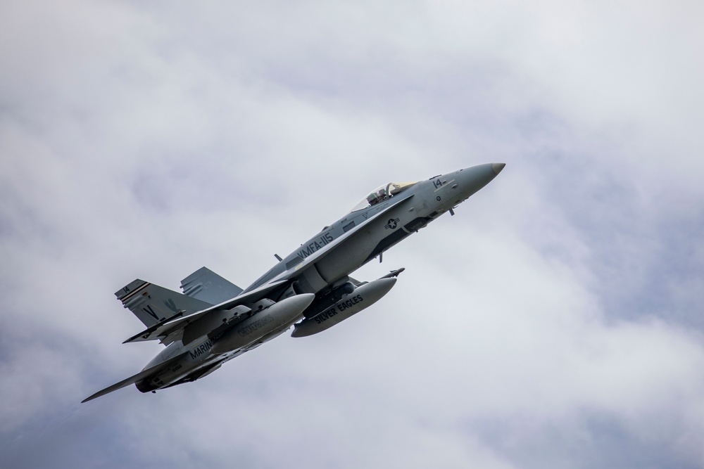 Topping Off; VMFA-115 conducts hot pit refueling at MCAS Futenma