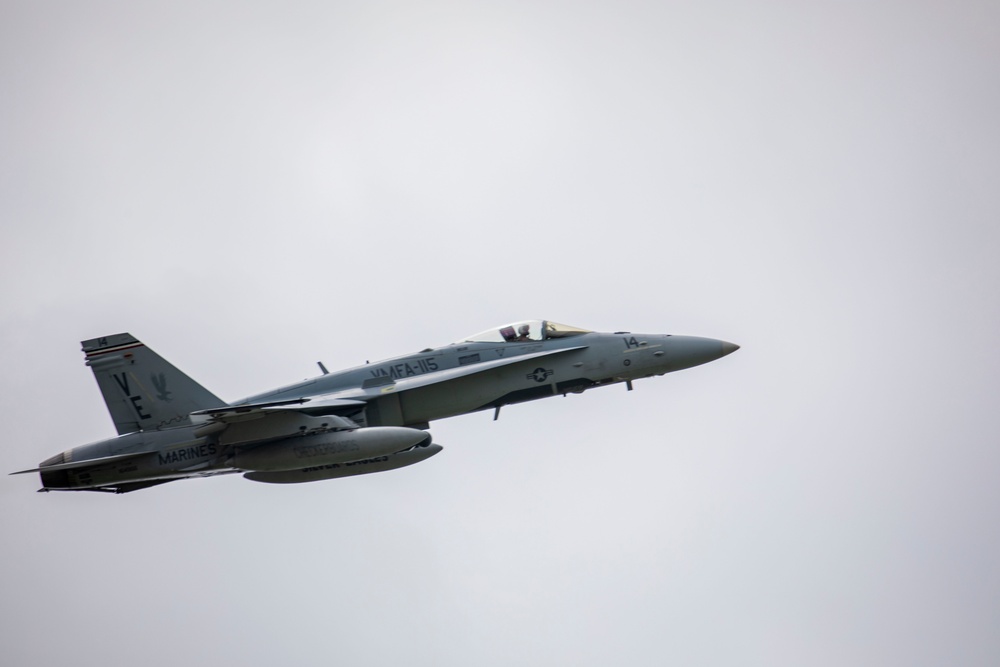 Topping Off; VMFA-115 conducts hot pit refueling at MCAS Futenma
