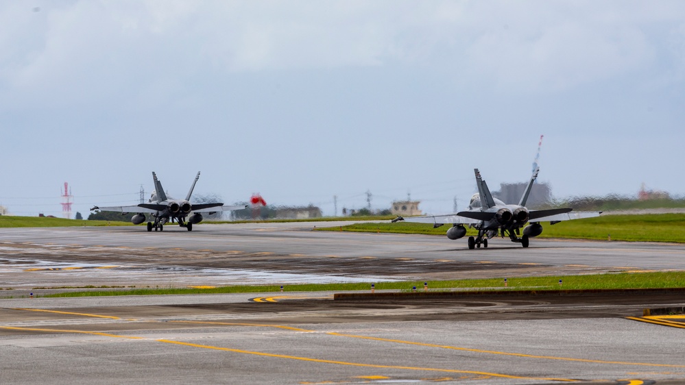 Topping Off; VMFA-115 conducts hot pit refueling at MCAS Futenma