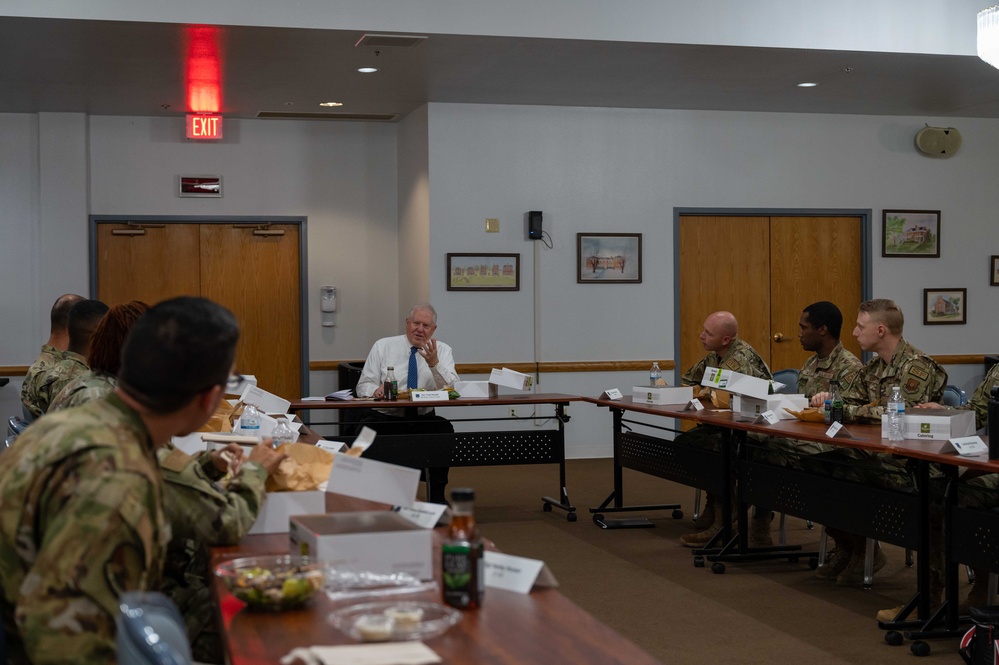 SecAF visits 90 MW Airmen, serves as rodeo Grand Marshal