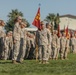 7th Marine Regiment conducts a change of command ceremony