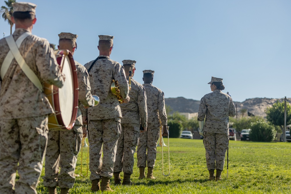 7th Marine Regiment conducts a change of command ceremony