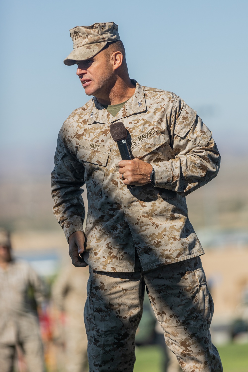 7th Marine Regiment conducts a change of command ceremony