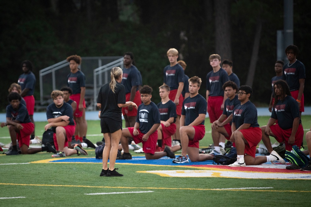 Investing In Our Next Generation: Air Commandos partner with FWBHS football program to build expert teams
