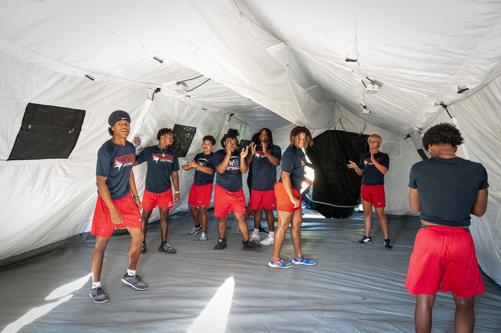 Investing In Our Next Generation: Air Commandos partner with FWBHS football program to build expert teams