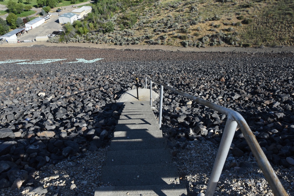 Lucky Peak Dam staircase to piezometer