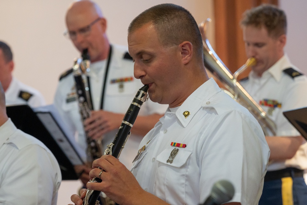 Withycombe Winds performs during the &quot;Summer Night Music Concert&quot;