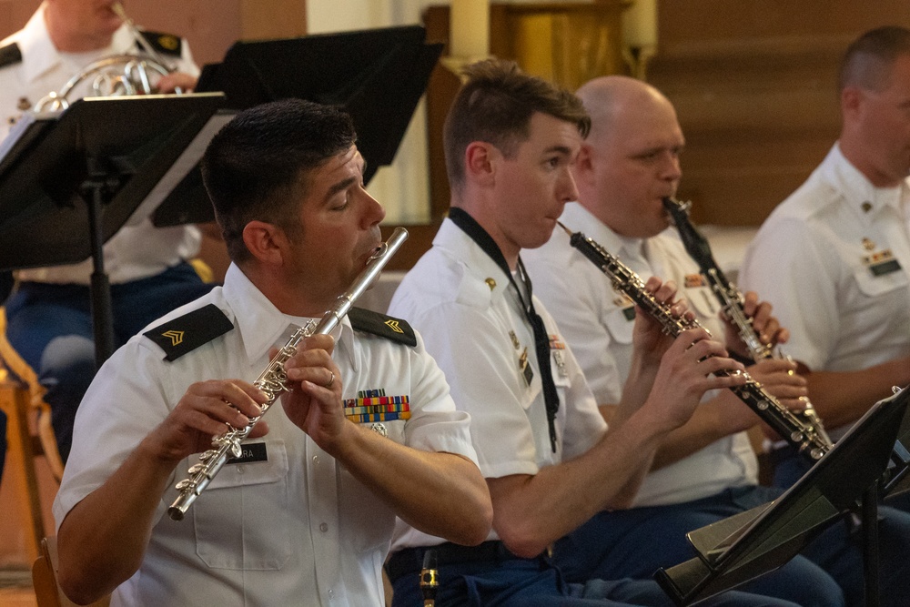 Withycombe Winds performs during the &quot;Summer Night Music Concert&quot;