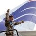 Airmen from the 87th and 721st Aerial Port Squadrons move explosive cargo at Ramstein Air Base, Germany