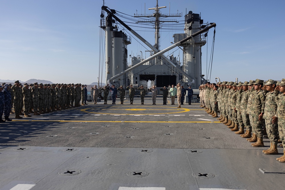 Mexican Navy holds embarking ceremony before exercise Phoenix/Aztec Alligator 2023