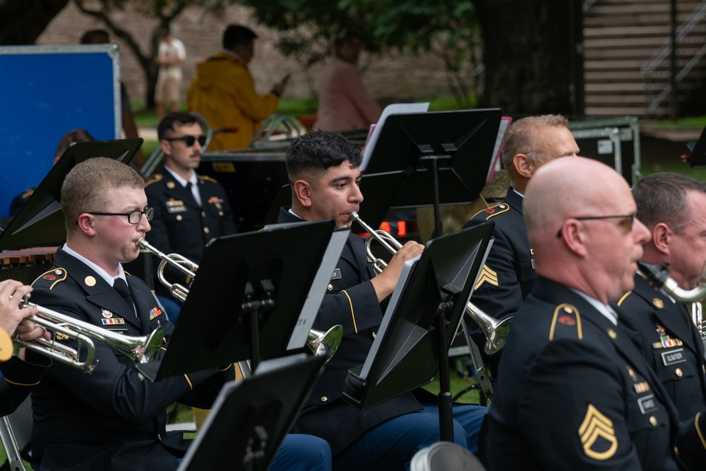 234 Army Band concert performance at Heidelberg Castle