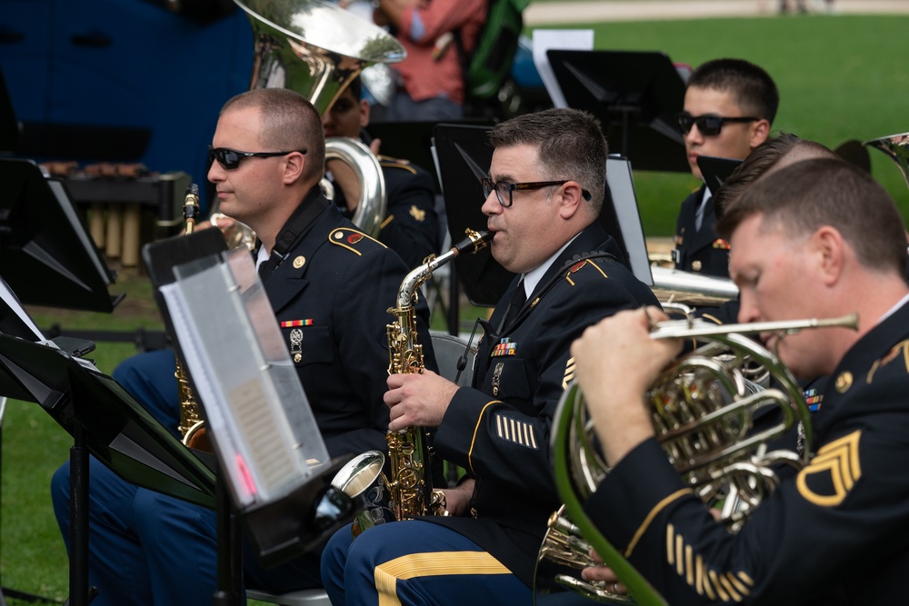 234 Army Band concert performance at Heidelberg Castle