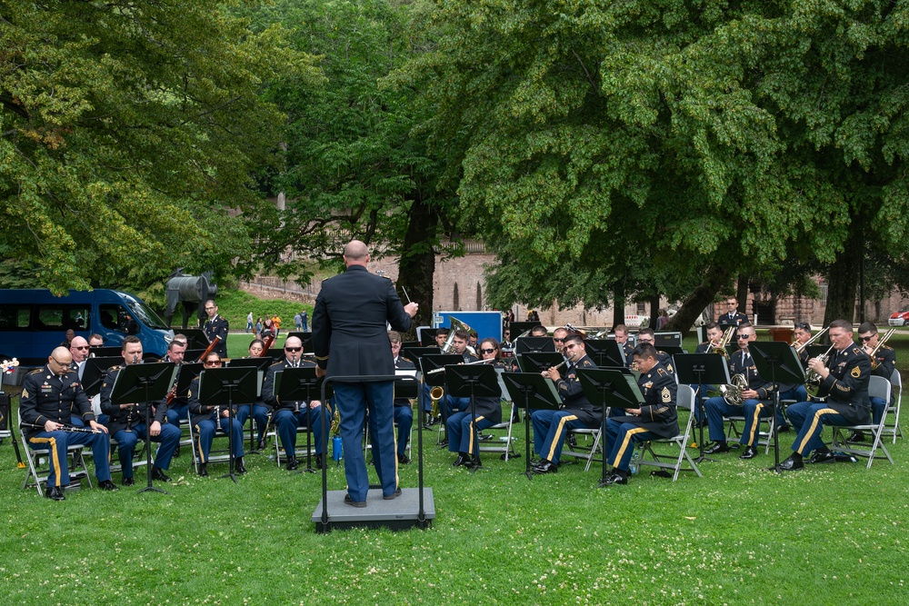 234 Army Band concert performance at Heidelberg Castle