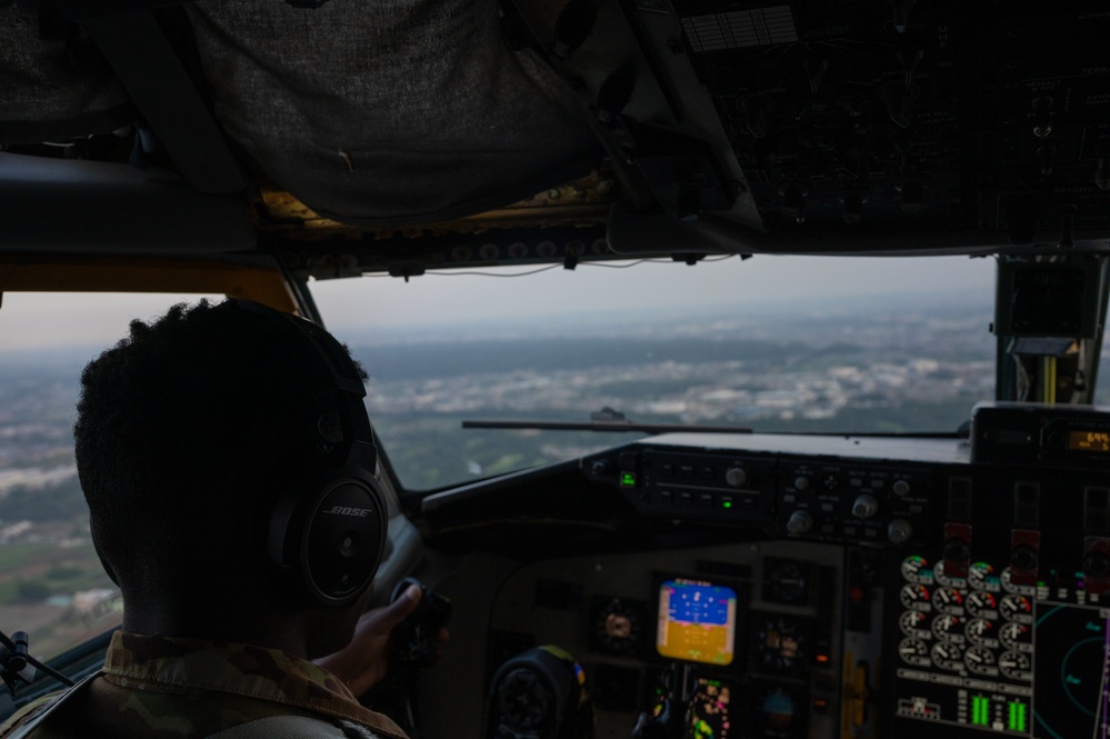 MacDill KC-135 lands at Yakota Air Base for MG23