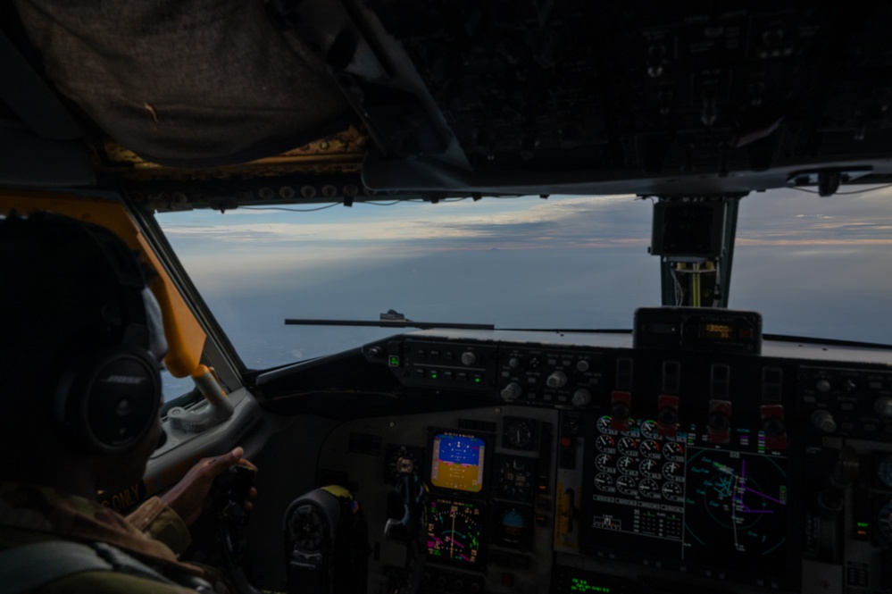 MacDill KC-135 lands at Yakota Air Base for MG23