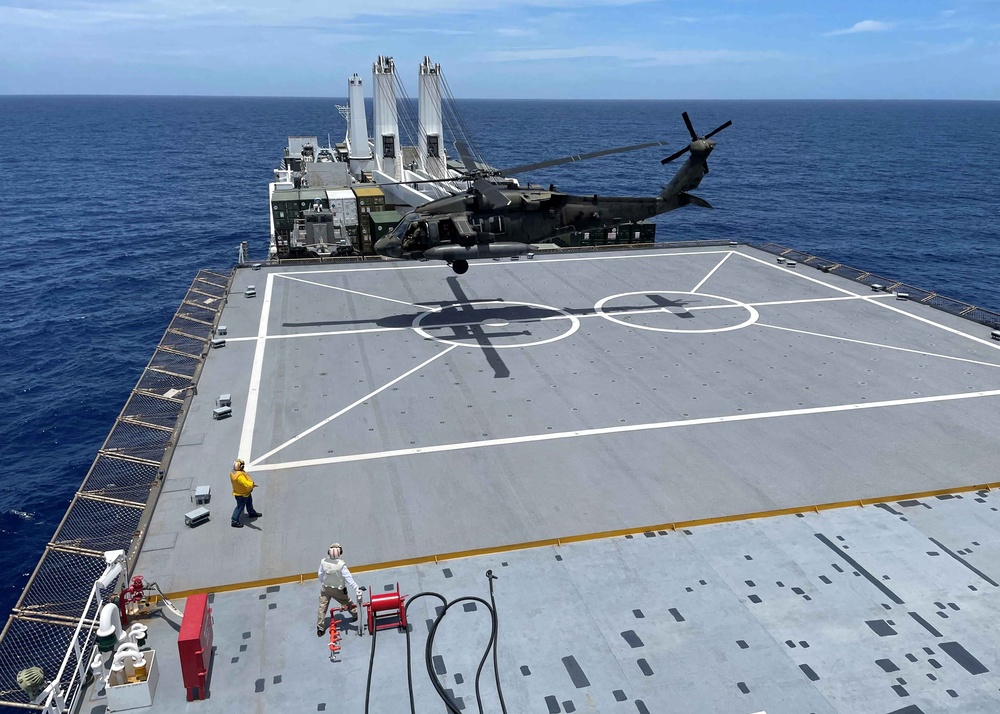 USNS Sisler Supports Helicopter Training Off the Coast of Honduras