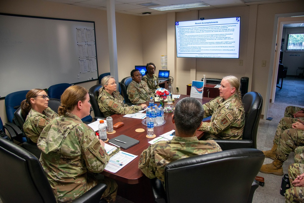 Director of Air National Guard Medical Service visits 192nd Medical Group