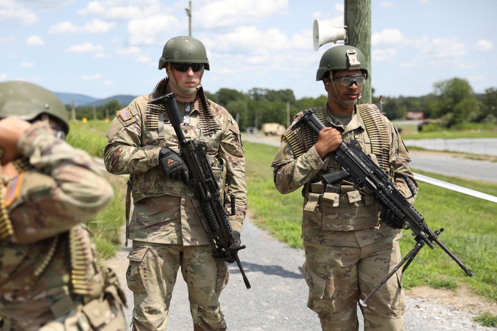 M249 light machine gun weapons qualification at Fort Indiantown Gap