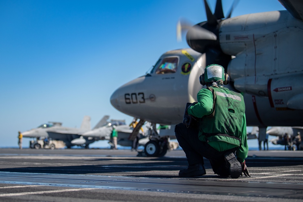 USS Ronald Reagan (CVN 76) Sailors conduct daily operations