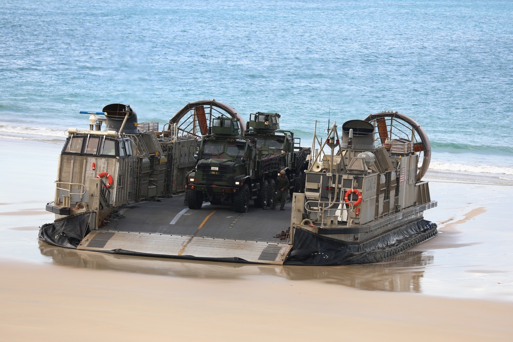 Landing Craft Air Cushion 8 Offloads Vehicles