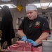 USS Ronald Reagan (CNV 76) Sailors prepare breakfast in the wardroom